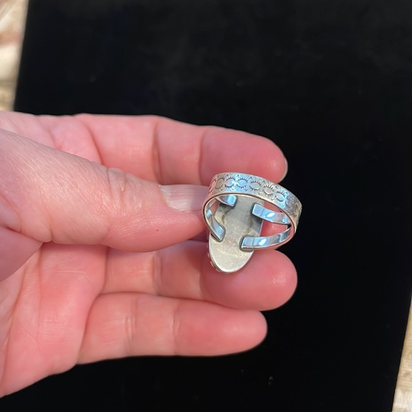 Hallmarked 925 Lapiz Ring vintage - Picture 4 of 11